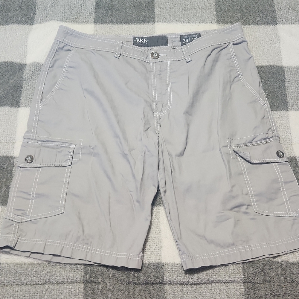 BKE Men's Gray Cargo Shorts
